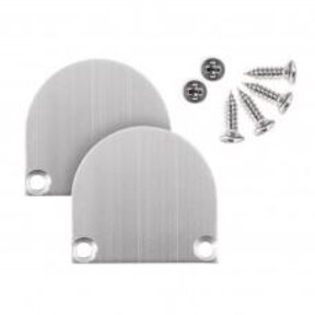 2 x LED profiel eindkappen inclusief schroeven - XL04ALU C4