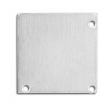 2 x LED profiel eindkappen inclusief schroeven - 19ALU recht