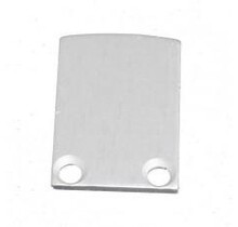 2 x LED profiel eindkapjes inclusief schroeven 02ALU Spica - Grijs