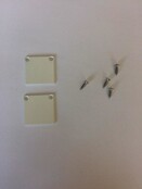 2 x LED profiel eindkapjes inclusief schroeven 01WIT Spica