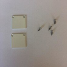 2 x LED profiel eindkapjes inclusief schroeven 01WIT Spica