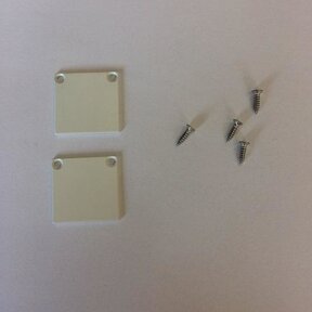 2 x LED profiel eindkapjes inclusief schroeven 01WIT Spica