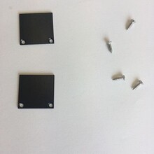 2 x LED profiel eindkapjes inclusief schroeven 01ZWART Spica