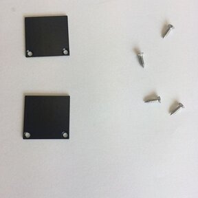2 x LED profiel eindkapjes inclusief schroeven 01ZWART Spica