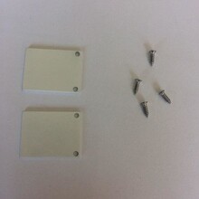 2 x LED profiel eindkapjes inclusief schroeven PL2 Spica - Wit