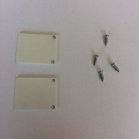 2 x LED profiel eindkapjes inclusief schroeven PL2 Spica - Wit