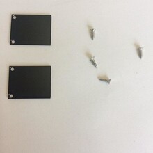 2 x LED profiel eindkapjes inclusief schroeven PL2 Spica - Zwart