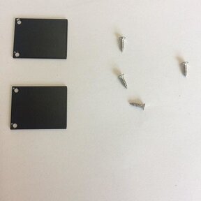 2 x LED profiel eindkapjes inclusief schroeven PL2 Spica - Zwart