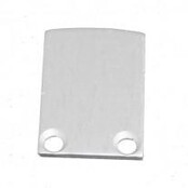 2 x LED profiel eindkapjes inclusief schroeven PL5 C6 Spica - Grijs