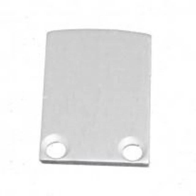 2 x LED profiel eindkapjes inclusief schroeven PL5 C6 Spica - Grijs