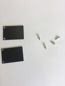 2 x LED profiel eindkapjes inclusief schroeven PL5 C6 Spica - Zwart