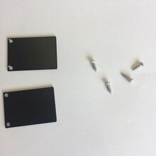 2 x LED profiel eindkapjes inclusief schroeven PL5 C6 Spica - Zwart