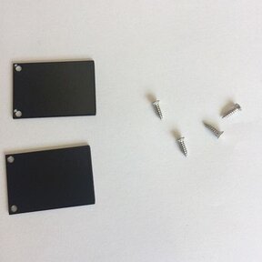 2 x LED profiel eindkapjes inclusief schroeven PL5 C6 Spica - Zwart
