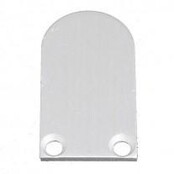 2 x LED profiel eindkapjes inclusief schroeven PL5 C5 Spica - Grijs