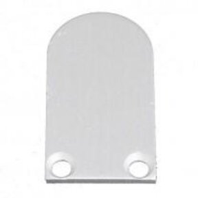 2 x LED profiel eindkapjes inclusief schroeven PL5 C5 Spica - Grijs