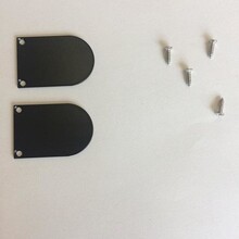 2 x LED profiel eindkapjes inclusief schroeven PL5 C5 Spica - Zwart