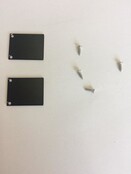 2 x LED profiel eindkappen inclusief schroeven - XL04.C2 - ZWART