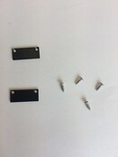 2 x LED profiel eindkappen inclusief schroeven - XL04.C1 - ZWART