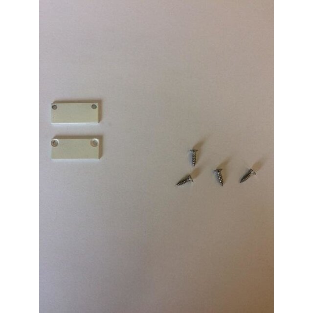 2 x LED profiel eindkappen inclusief schroeven - XL04.C1 - WIT