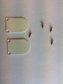 2 x LED profiel eindkapjes inclusief schroeven XL06.C4 - Wit