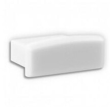 Eindkapje zonder kabeldoorvoer - 15WIT