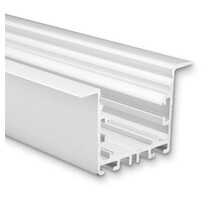 Aluminium LED profiel met afdekking 2 meter 62mm x 36mm - PN20