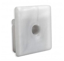 siliconen eindkap voor LED profiel met kabeldoorvoer 18ALU,18.1ZWART.H20, 18.1ZWIT.H20 en 18.1ALU.H20