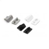 Eindkap voor LED profiel zonder kabeldoorvoer SLIM100ZWART