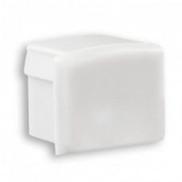 Eindkap voor LED profiel zonder kabeldoorvoer - SLIM200WIT