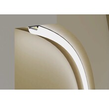 Zwart buigbaar LED profiel inclusief half ronde opaal klikafdekking 20mm x 3,3mm - F12ZWART