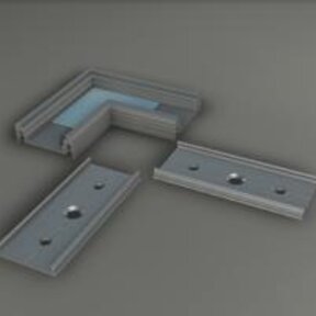 90 graden hoek LED profiel - 09ALU