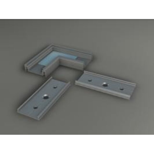 90 graden hoek LED profiel - 09ALU