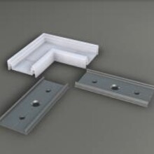 90 graden hoek LED profiel - 09WIT