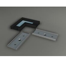 90 graden hoek LED profiel - 09ZWART