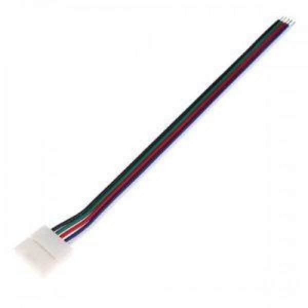 Luksus LED connectoren  RGBW / RGBWW LED strip koppelstuk met 1-zijdig draad 12mm - IP20