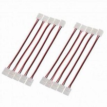 LED strip koppelstuk met 2-zijdig draad 8mm - ip20