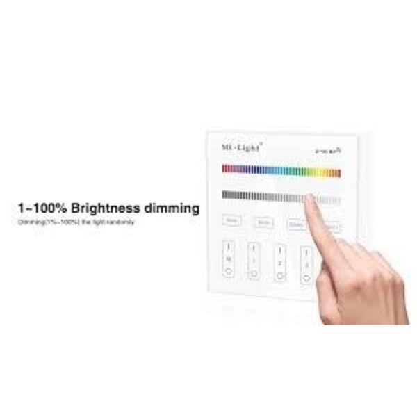 Miboxer RGB LED wanddimmer – Draadloos - 4 zones - Miboxer