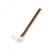 RGBCCT LED strip koppelstuk met 1-zijdig draad 12mm
