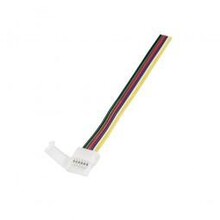 RGBCCT LED strip koppelstuk met 1-zijdig draad 12mm