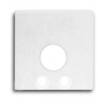 Eindkap voor LED profiel met kabeldoorvoer 18WIT