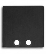 Eindkap voor LED profiel zonder kabeldoorvoer 18ZWART