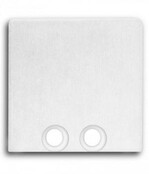 Eindkap voor LED profiel zonder kabeldoorvoer 18WIT