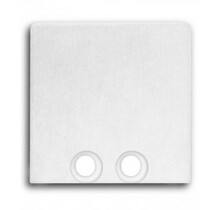 Eindkap voor LED profiel zonder kabeldoorvoer 18WIT