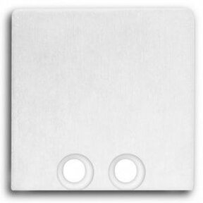 Eindkap voor LED profiel zonder kabeldoorvoer 18WIT