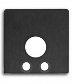 Eindkap voor LED profiel met kabeldoorvoer 18zwart