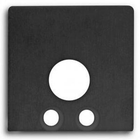 Eindkap voor LED profiel met kabeldoorvoer 18zwart