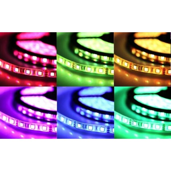 Luksus LED strips Waterdichte RGBWW LED strip 19.2W 890LM 60LED 24VDC IP67 - 5 meter