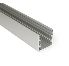 10x LED profiel XL 3 meter inclusief afdekking 53mm x 53mm XL53ALU