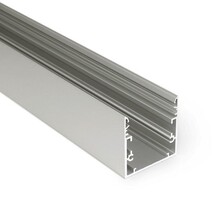 10x LED profiel XL 3 meter inclusief afdekking 53mm x 53mm XL53ALU