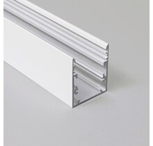 10x LED profiel XL 3 meter inclusief afdekking 53mm x 53mm - XL53WIT